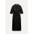 Zara Платье-рубашка коллекции zw с отделкой слотом и короткими рукавами, Цвет: Черный, Размер: XS, изображение 6