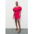 Zara Платье с открытыми плечами с контрастным разделителем , Цвет: Розовый, Размер: S