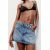 Zara Мини-юбка denim trf , Цвет: Синий, Размер: XS, изображение 3