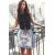 Zara Мини-юбка с греческим цветочным принтом , Цвет: multicolor, Размер: M