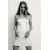 Zara Кожаное платье с кружевом , Цвет: Белый, Размер: XS