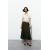 Zara Юбка-плащ с поясом из льняного микса в среднем длине , Цвет: Зеленый, Размер: L