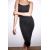 Zara Длинное платье из смеси спандекса и полиамида, Цвет: Черный, Размер: XS