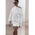Zara Мини-юбка scuba-effect с высокой талией и невидимой молнией по боковому шву, Цвет: Белый, Размер: XS, изображение 4