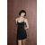 Zara Короткое платье-корректор из смесового полиамида, Цвет: Черный, Размер: S, изображение 3