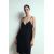Zara Короткое платье-слип с v-образным вырезом и тонкими лямками, Цвет: Черный, Размер: XS, изображение 2
