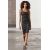 Zara   stretch knit midi dress , Цвет: Черный, Размер: S