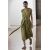 Zara Платье миди из 100% хлопка, Цвет: Зеленый, Размер: XXL, изображение 4