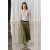 Zara Юбка средней длины с разрезами zw collection с контрастным поясом , Цвет: Зеленый, Размер: XS, изображение 4