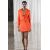 Zara Юбка-мини с высокой талией из вязкого вискозного смеси, Цвет: Оранжевый, Размер: XS, изображение 5