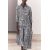 Zara Платье макси с воротником из вискозного микса, Цвет: multicolor, Размер: XXL, изображение 2