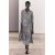 Zara Платье макси с воротником из вискозного микса, Цвет: multicolor, Размер: XXL, изображение 4