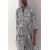 Zara Платье макси с воротником из вискозного микса, Цвет: multicolor, Размер: XXL, изображение 5
