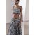 Zara Юбка zw collection printed low-rise skirt , Цвет: Белый, Размер: XS, изображение 5