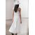Zara Юбка миди с высокой талией из коллекции zw collection , Цвет: Белый, Размер: XS, изображение 6