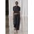 Zara Юбка-миди с высокой талией и эластичным поясом, Цвет: Черный, Размер: XS-S