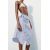 Zara Асимметричная юбка миди с разворотом, Цвет: Синий, Размер: XS, изображение 4