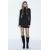 Zara Юбка-шорты с разрезом и плиссировкой и заклепками , Цвет: Черный, Размер: S