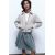 Zara Юбка из денима с защипами , Цвет: Синий, Размер: XS, изображение 3