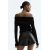 Zara Юбка-шорты из искусственной кожи , Цвет: Черный, Размер: XS, изображение 3