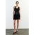 Zara Мини-юбка с оборками , Цвет: Черный, Размер: XS