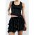 Zara Мини-юбка с оборками , Цвет: Черный, Размер: XS, изображение 3