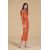Zara Вязаная юбка-миди - лимитированная коллекция , Цвет: Оранжевый, Размер: XS