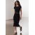 Zara Вязаная юбка midi с подшивкой , Цвет: Черный, Размер: XS, изображение 2