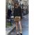 Zara Низкая юбка-шорты с поясом, Цвет: Коричневый, Размер: S
