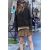 Zara Низкая юбка-шорты с поясом, Цвет: Коричневый, Размер: S, изображение 2