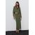 Zara Юбка-миди из лиоцелла с высокой талией и эластичным поясом, Цвет: Зеленый, Размер: XS