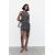 Zara Юбка из короткого жаккарда с текстурой , Цвет: Серый, Размер: S