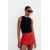Zara Юбка-шорты с контрастным поясом , Цвет: Красный, Размер: XS, изображение 2