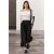 Zara Юбка-миди высокой посадки с эластичным поясом, Цвет: Черный, Размер: M-L