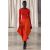 Zara Асимметричная складная юбка , Цвет: Красный, Размер: L, изображение 5