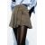 Zara Юбка-шорты с высокой талией и складками в виде коробки, Цвет: Зеленый, Размер: L, изображение 7