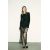 Zara Обрезанные кюлоты с высокой талией и бахромой, Цвет: Черный, Размер: XS