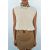 Zara Юбка-шорты из смесовой ткани с льном с поясом , Цвет: Коричневый, Размер: XS