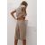 Zara Мужские бермуды средней посадки, изготовленные из 24% льна, Цвет: Коричневый, Размер: XS, изображение 4