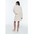 Zara Юбка в стиле кантри из грубого вязаного материала с складками , Цвет: Бежевый, Размер: L, изображение 3