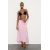 Zara   satin midi skirt , Цвет: Розовый, Размер: XS