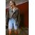 Zara бесшовные ребристые велосипедные шорты , Цвет: Синий, Размер: M-L
