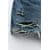 Zara   trf high-waist denim ripped shorts , Цвет: Синий, Размер: 32, изображение 8