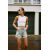 Zara Высокие джинсовые шорты с высокой талией и разрывами, Цвет: Синий, Размер: 32, изображение 3