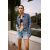 Zara Бермуды с высокой посадкой trf mom fit denim , Цвет: Синий, Размер: 32