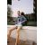 Zara Бермуды с высокой посадкой trf mom fit denim , Цвет: Синий, Размер: 32, изображение 3