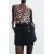Zara   z1975 джинсовые шорты с перекрестными лосинами , Цвет: Черный, Размер: XS, изображение 2