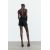 Zara   z1975 джинсовые шорты с перекрестными лосинами , Цвет: Черный, Размер: XS, изображение 5