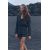 Zara Высокие шорты с высокой посадкой, изготовленные из вискозы 100%, Цвет: Черный, Размер: XS, изображение 2
