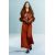 Zara Юбка-миди с завышенной талией и эластичной лентой, Цвет: Оранжевый, Размер: XS-S